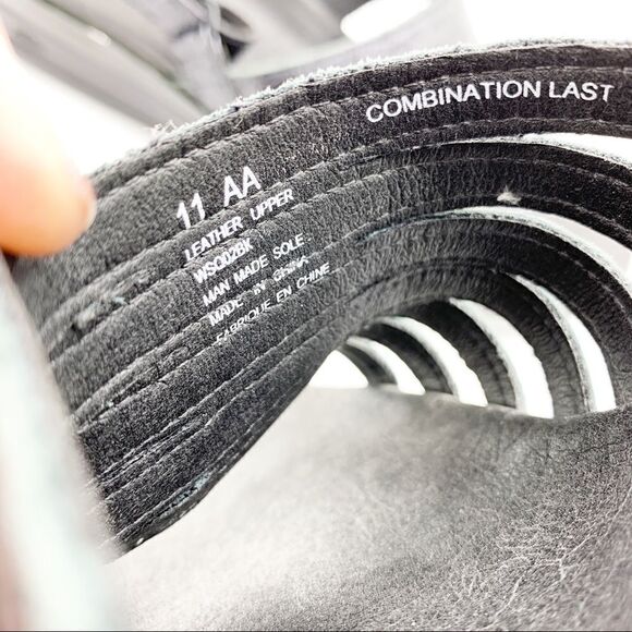 Aravon New‎ Balance Combination Last Black Leather Sandals 11 Narrow - Picture 12 of 12